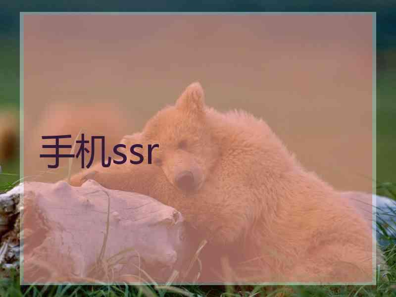 手机ssr