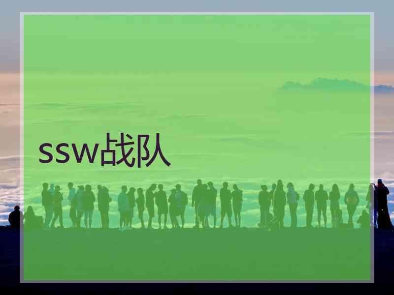 ssw战队