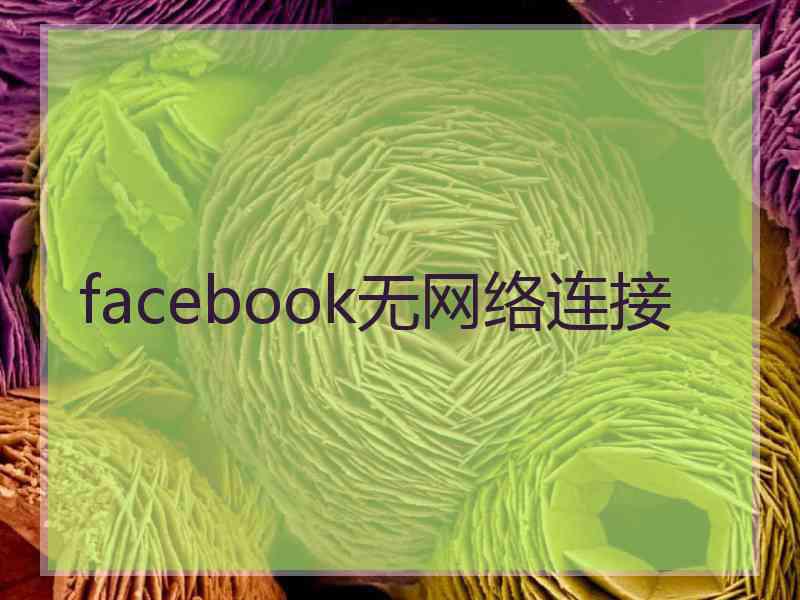 facebook无网络连接