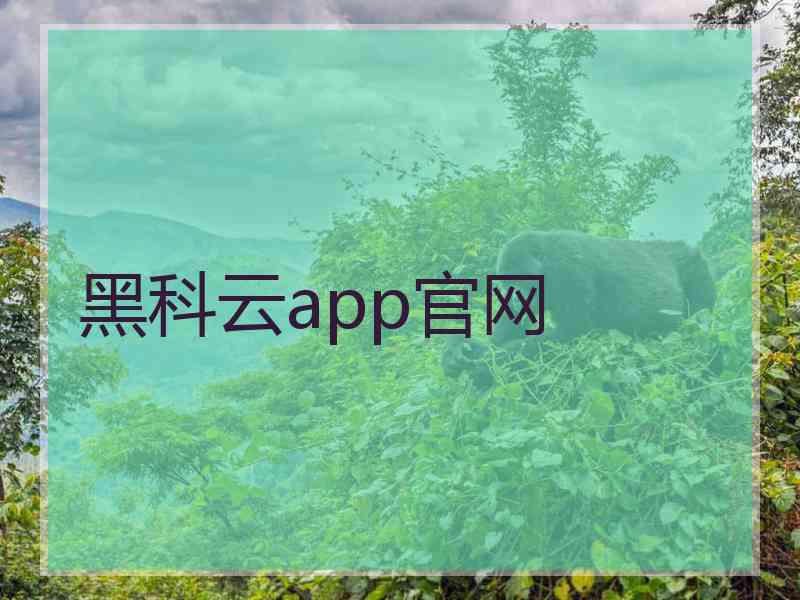 黑科云app官网