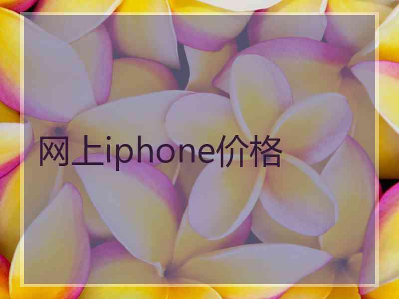 网上iphone价格