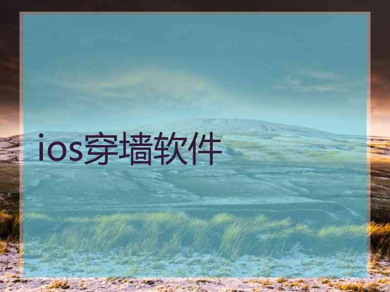 ios穿墙软件