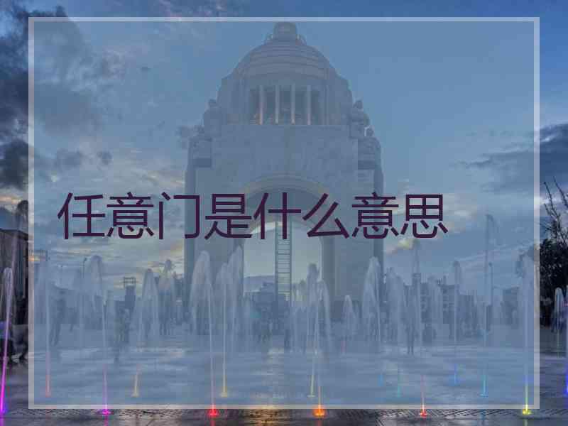 任意门是什么意思