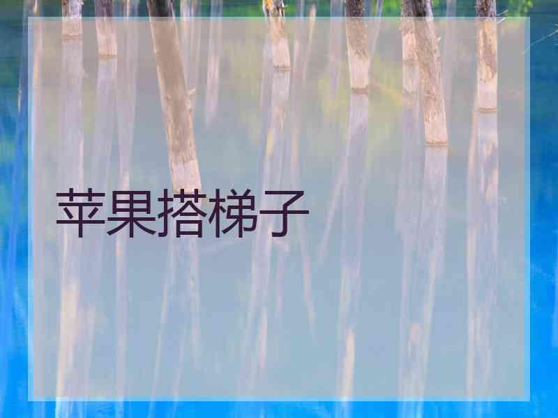 苹果搭梯子