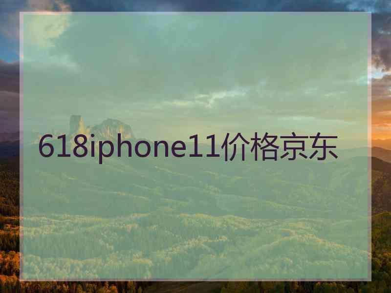 618iphone11价格京东