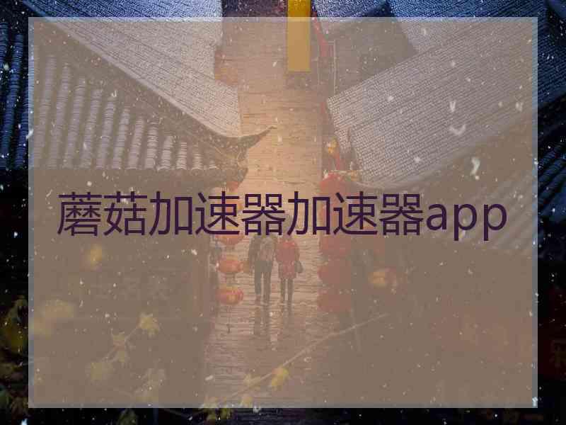 蘑菇加速器加速器app