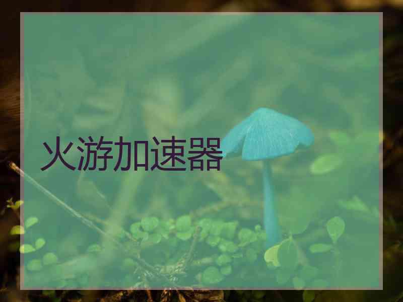 火游加速器