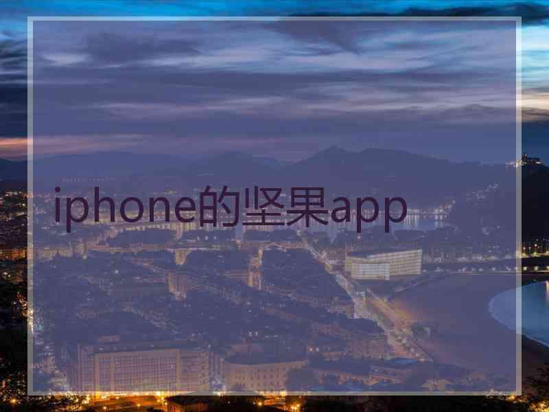 iphone的坚果app