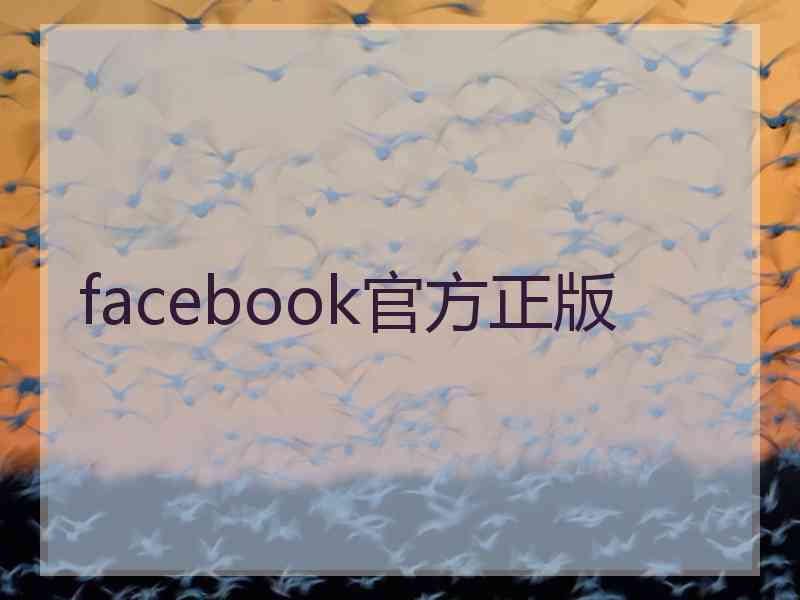 facebook官方正版