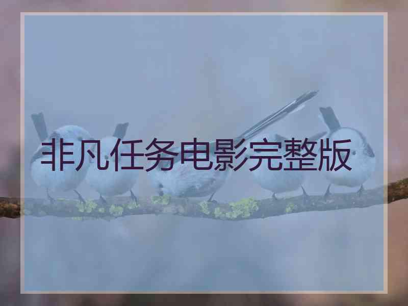 非凡任务电影完整版