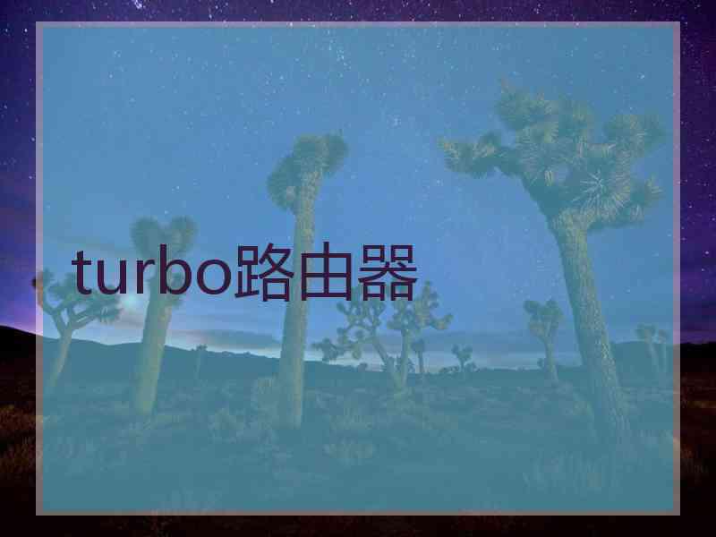 turbo路由器