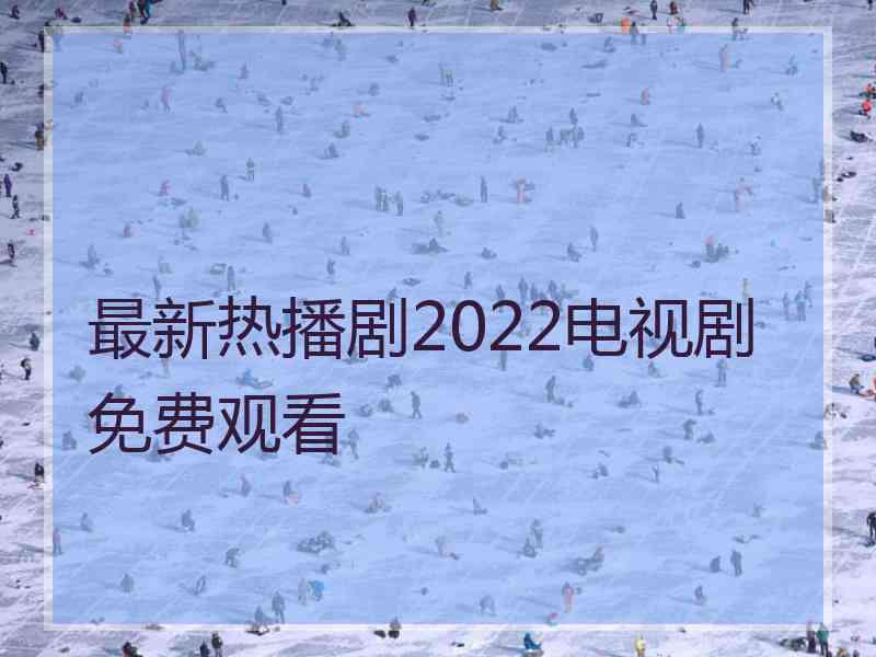 最新热播剧2022电视剧免费观看