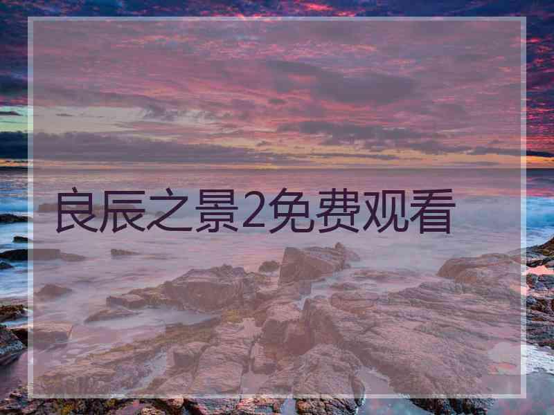 良辰之景2免费观看