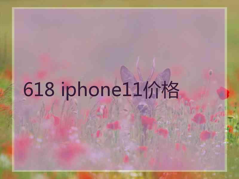 618 iphone11价格