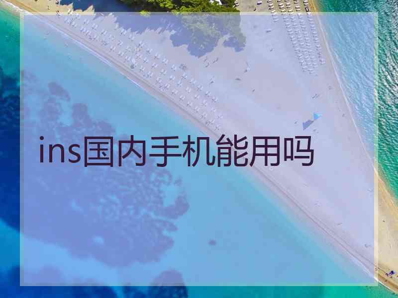 ins国内手机能用吗