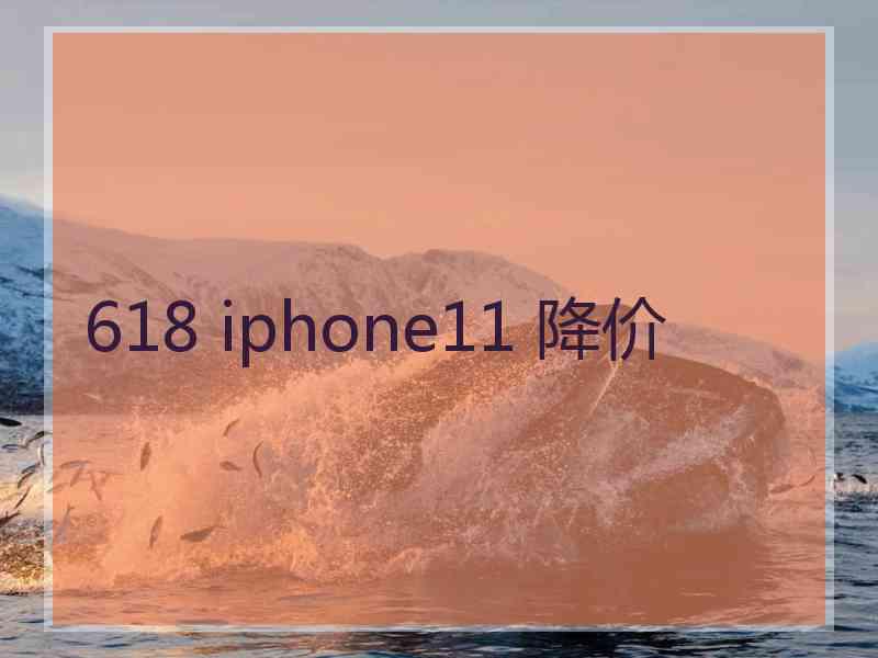 618 iphone11 降价