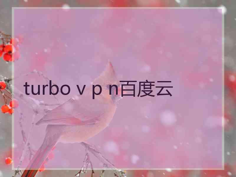 turbo v p n百度云