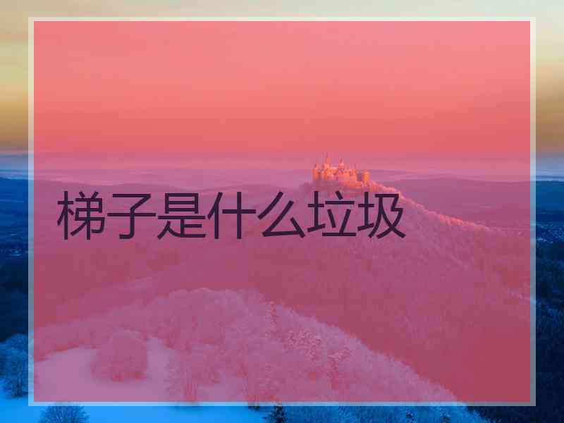 梯子是什么垃圾