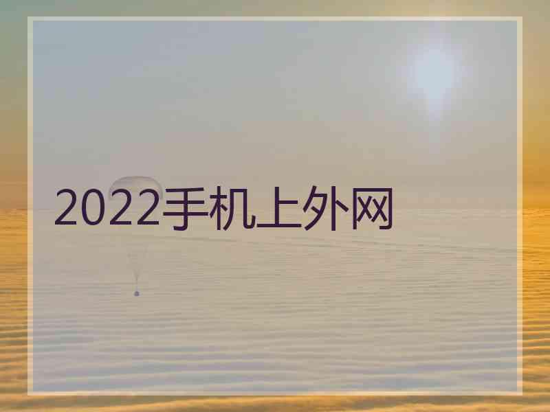 2022手机上外网